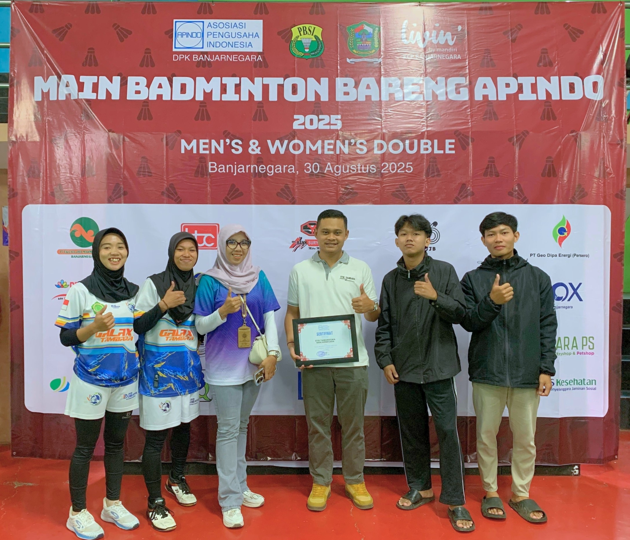 STIE Tamansiswa Banjarnegara Ikuti Apindo Cup 2025, Turunkan Tim Bulu Tangkis Ganda Putra Dan Putri